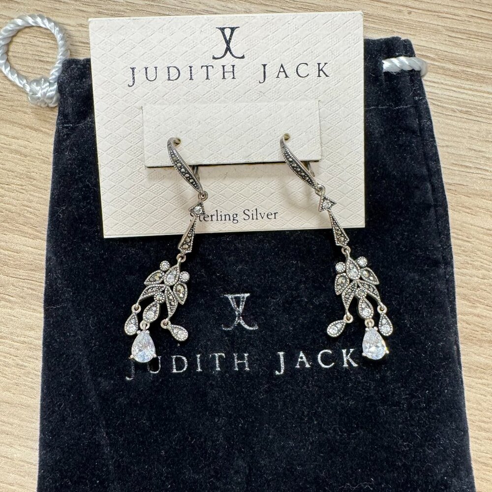 Judith Jack Glamour Linear Earrings